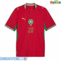 Camisa de time de futebol Marrocos Ayoub El Kaabi #20 Replicas 1º Equipamento Mundo 2026 Manga Curta